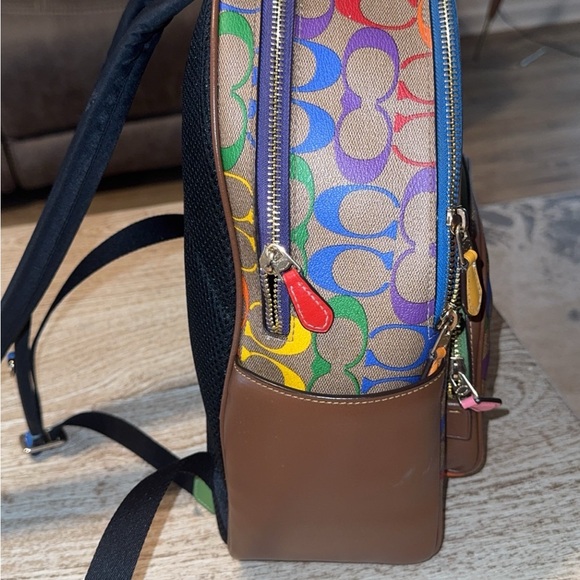 Coach Multicolor Signature Backpack - Picture 5 of 6